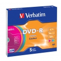 Verbatim DVD-R Colour slim 5